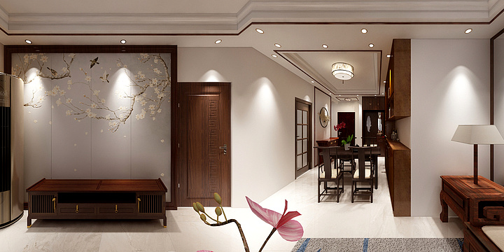 皇朝大家居张晶-天洲国际1-3-102-装修设计方案