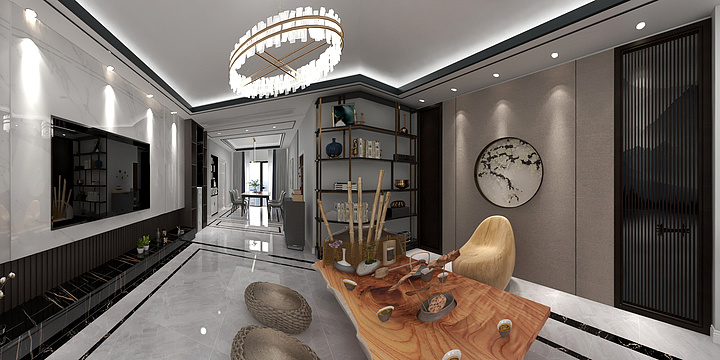 青芒设计工作室-胜宏荣域提香园6#-装修设计方案