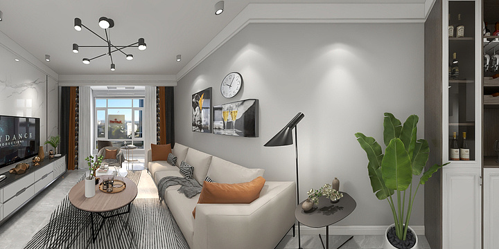 盛康-现代简约【灰韵】-装修设计方案