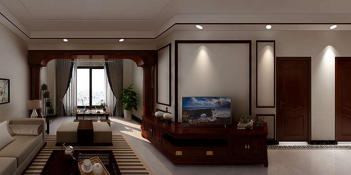 至尚雅居-御景华城6号楼-中式-装修设计方案
