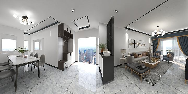 全屋设计AAA-中房翡翠时光-装修设计方案