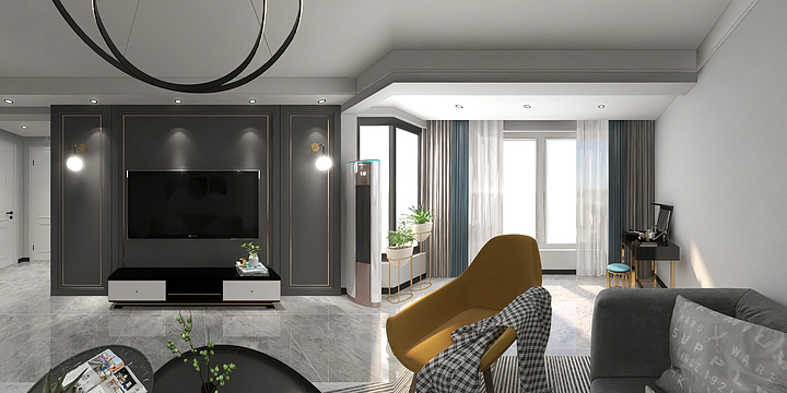 柠檬树屋艺术空间-铁丁香水岸-1-装修设计方案