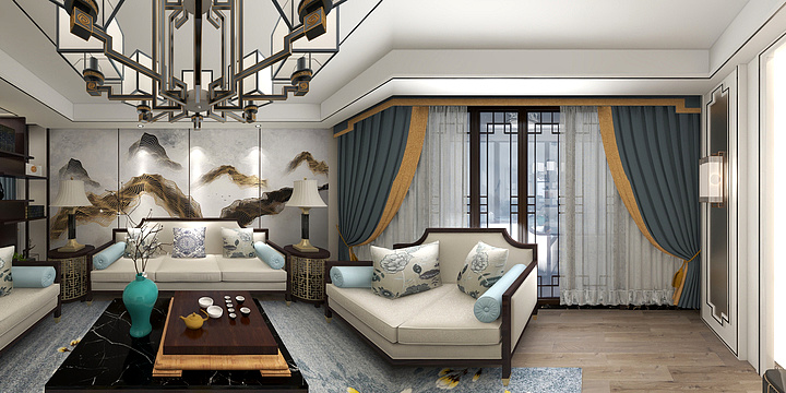 Z6B-御河上院-新中式-装修设计方案