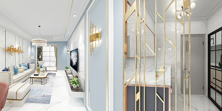 Designer玲珑-九溪公园里E2--现代轻奢-装修设计方案
