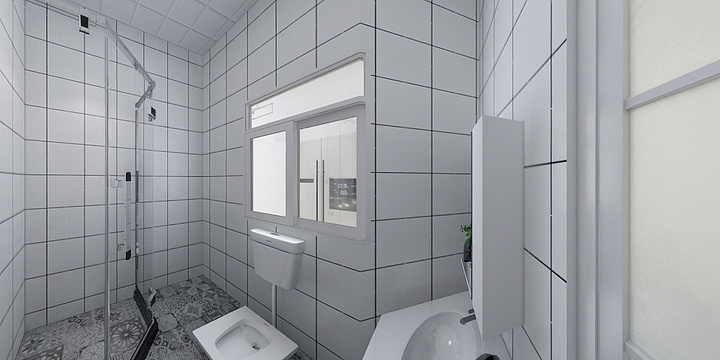 墨绿色的呀-两室两厅一卫-副本-装修设计方案