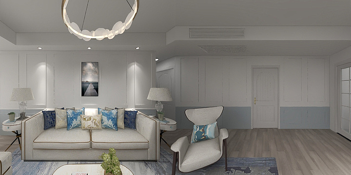 小卢设计-牌楼巷小区效果图-装修设计方案