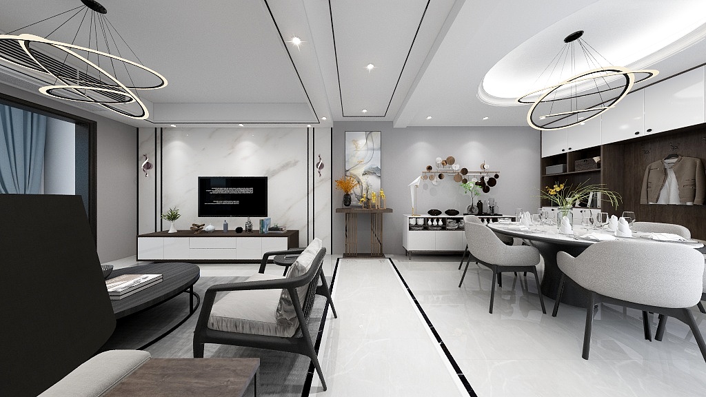 焦雷设计-阳春府3-2303效果图-装修设计方案