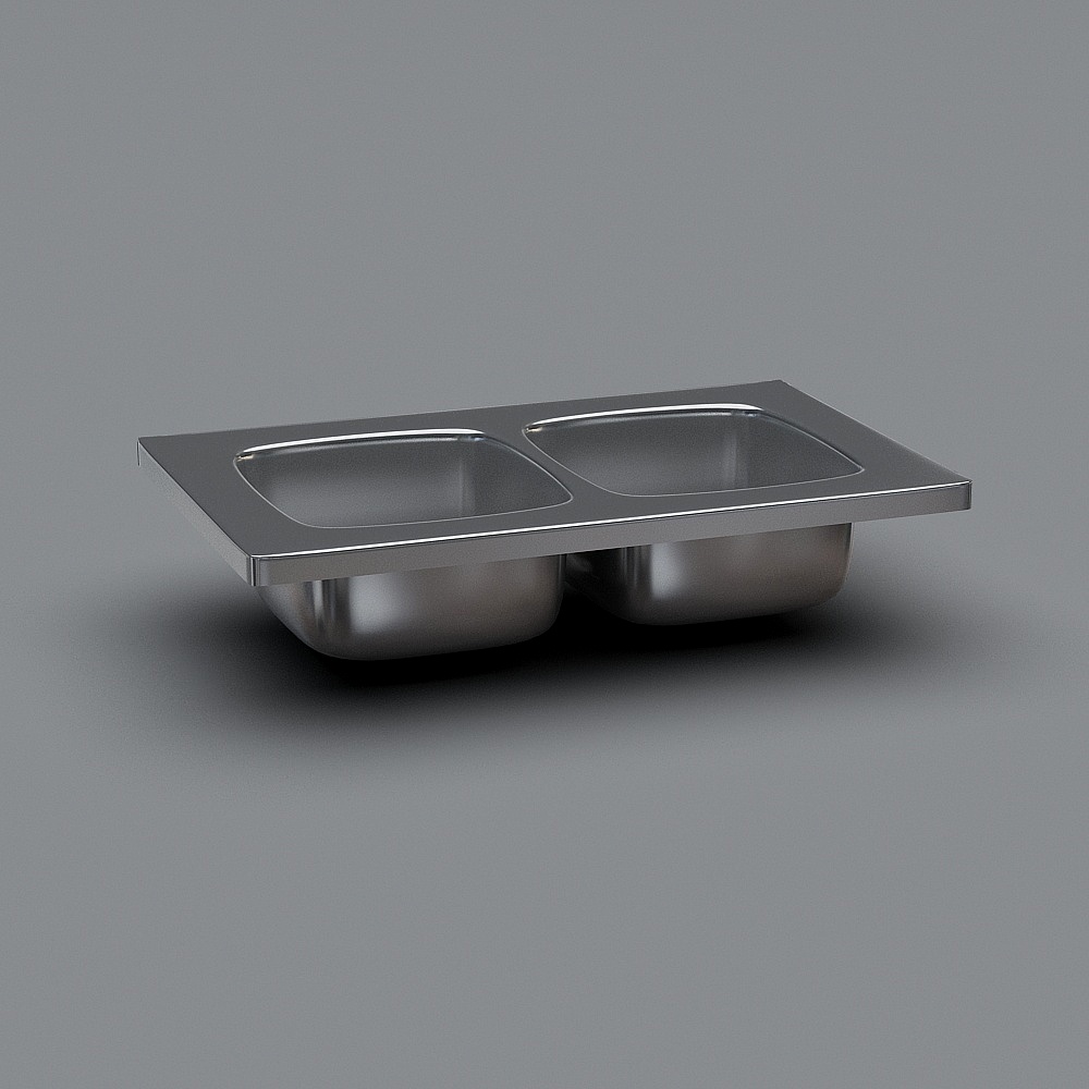 单水槽盆3D模型