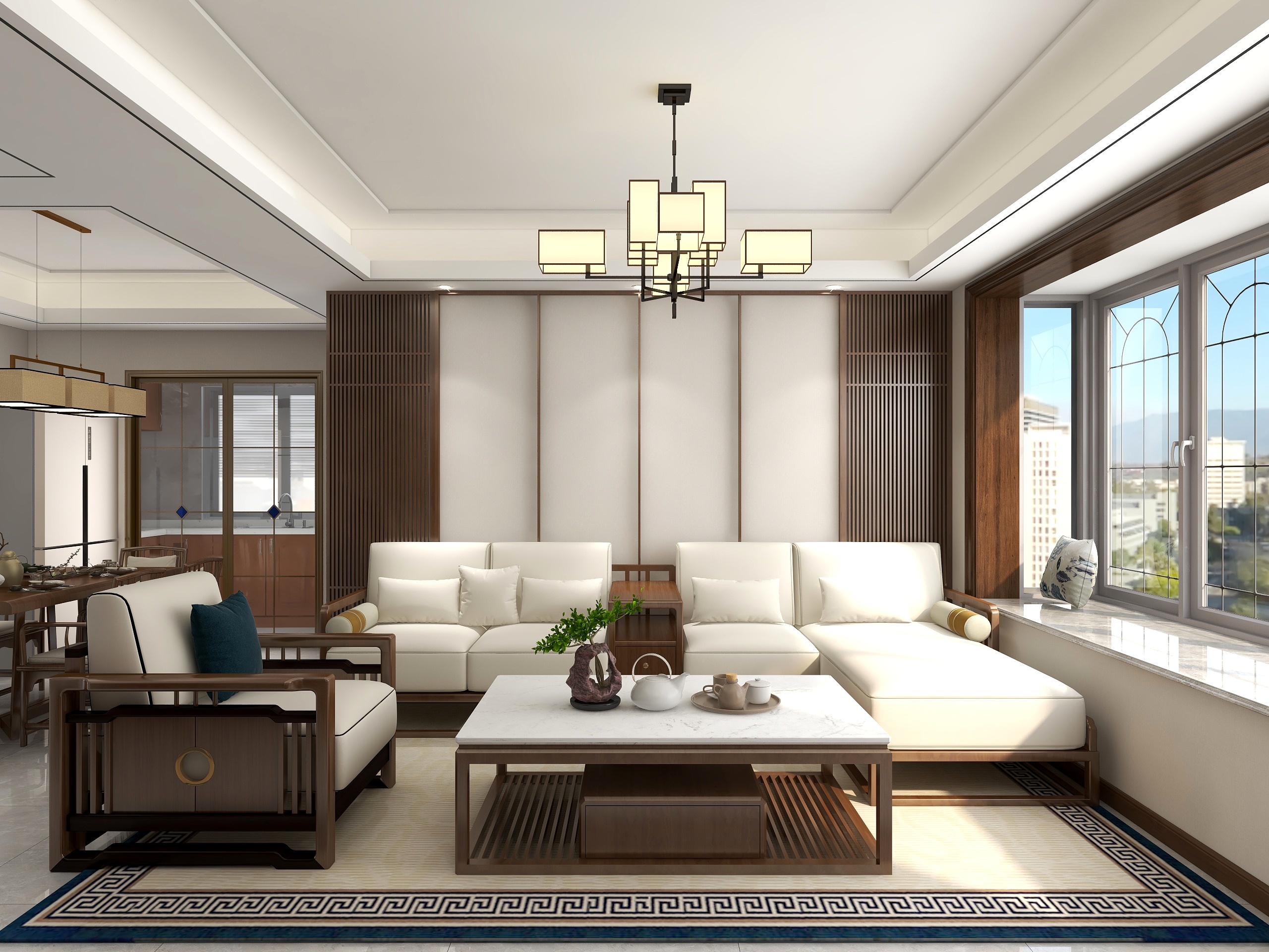 张乃安-110平中式设计方案-装修设计方案