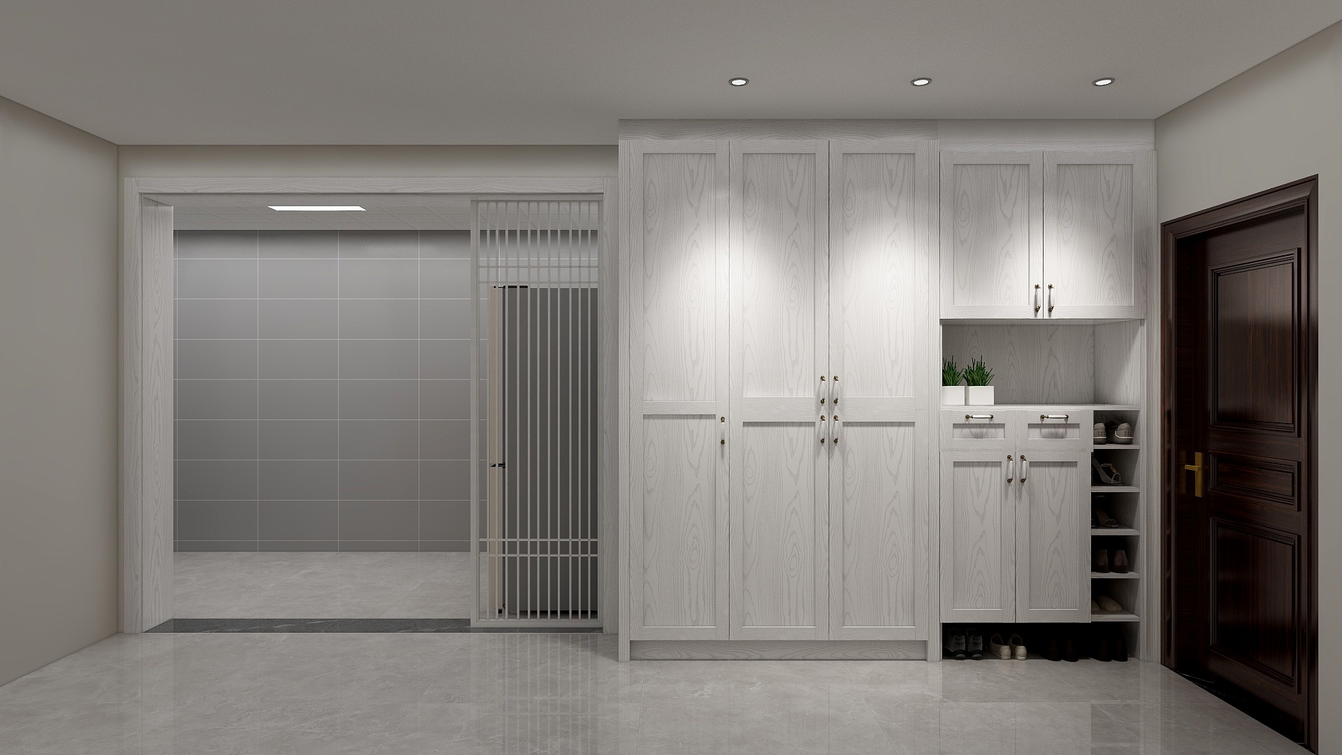 画个圈圈Oo-入户鞋柜-装修设计方案