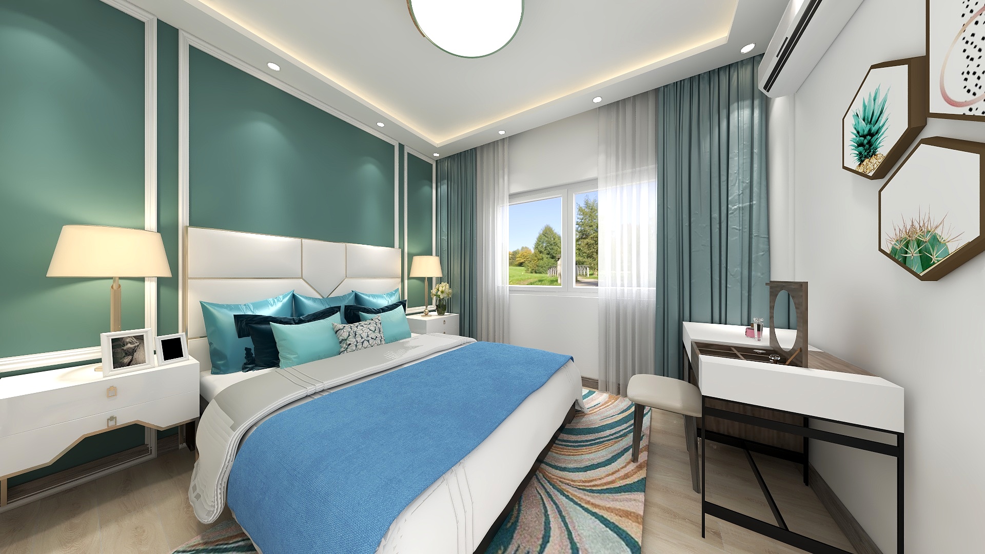 JamesrlQw-瑞和园89.50㎡B户型3室2厅1卫-装修设计方案