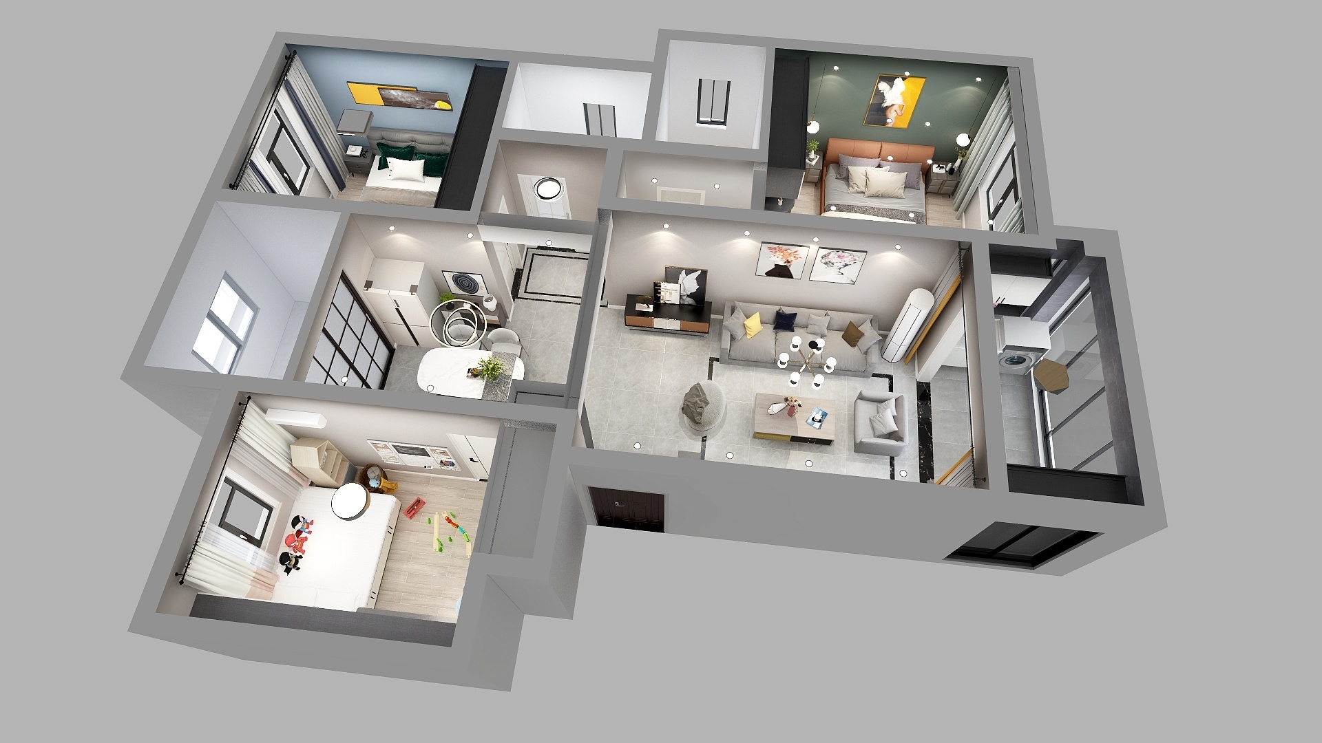 邵_Design-阳光城35幢三单元506室-装修设计方案