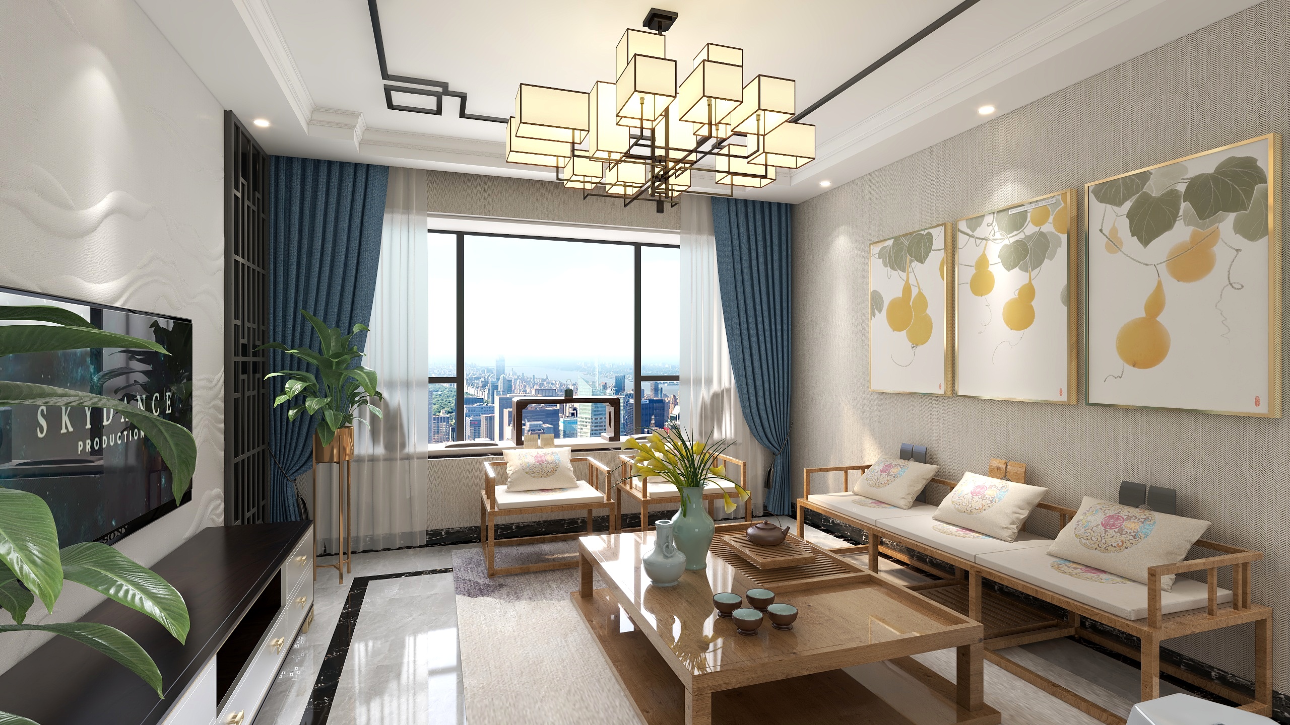 TonyIce-九州河畔138㎡-装修设计方案