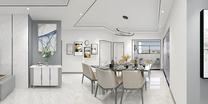 阿晟设计-华翔恒泰120平-装修设计方案