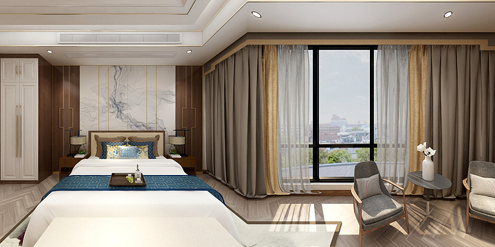 被遗忘的时空-吴桥会所套间（高德装饰）-装修设计方案