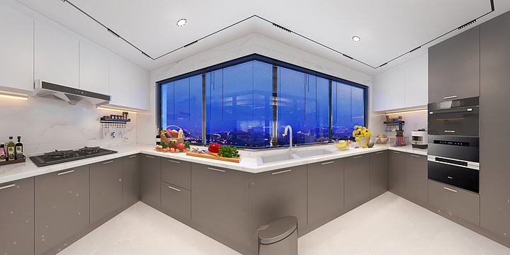 HK设计-新华都仙岳小区2-301厨房-装修设计方案