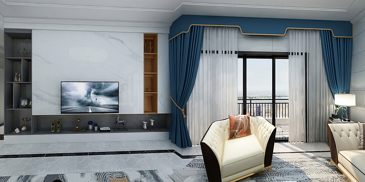 创鼎装饰wCyF-蓝湾半岛15-2-03茱先生雅居现代风格-装修设计方案