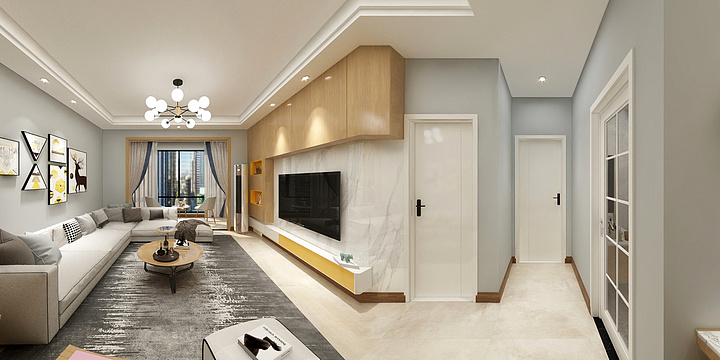 YJ123456-蓝泊湾17栋二单元601-装修设计方案