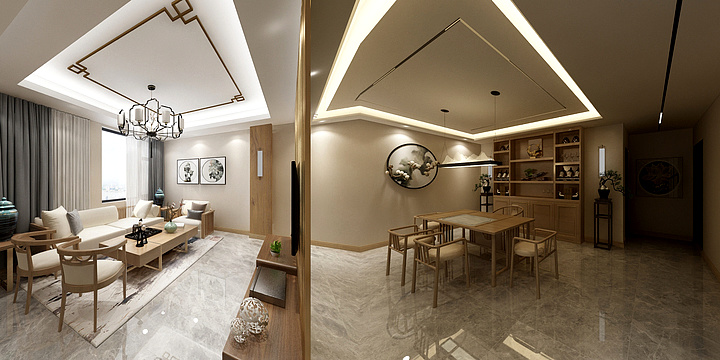 名铸装饰周旭峰-金域蓝湾邢总雅宅-装修设计方案