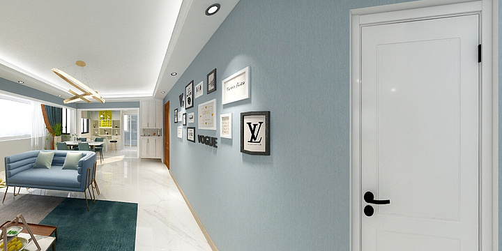 Iris章小张-瑞和园89.50㎡B户型3室2厅1卫-装修设计方案