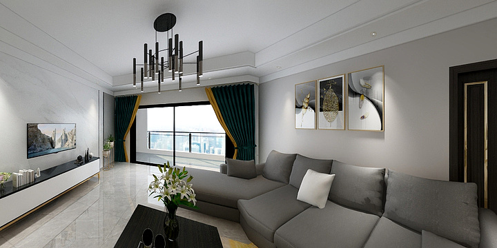 悦贵设计李SIR-阳光城10-2-302-现代-装修设计方案