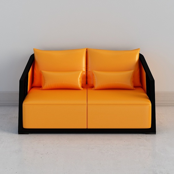 Modern Loveseats,Loveseats,Seats & Sofas,Orange