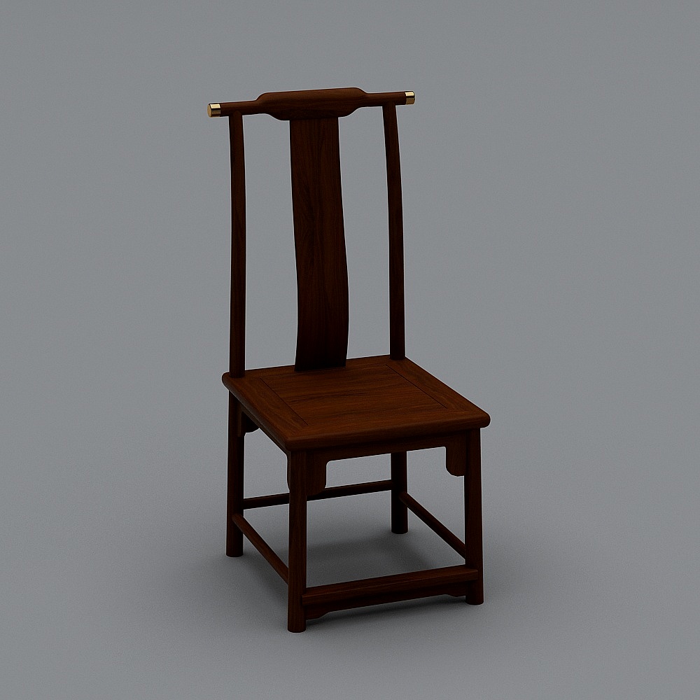 素式餐椅3D模型