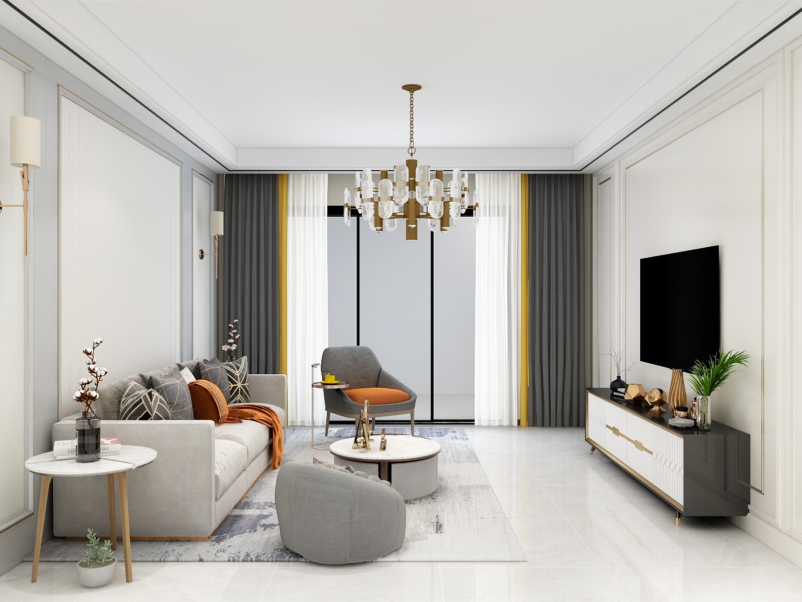 孟齐-七十九号院46-新中式01户-装修设计方案