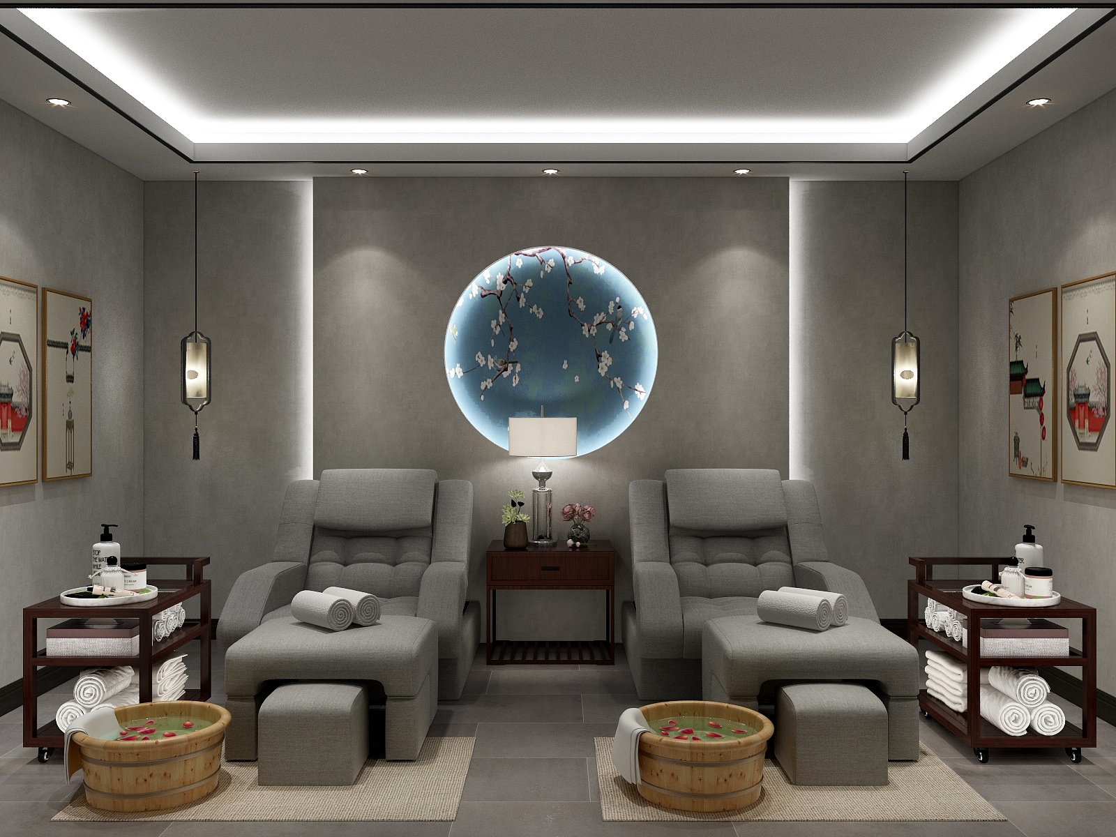 此间设计ZQ-足浴店-装修设计方案