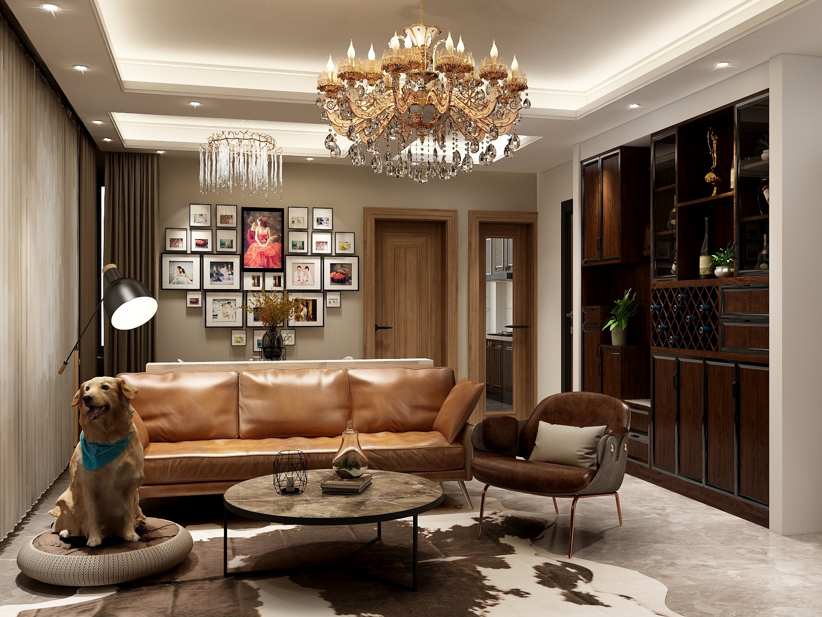 内蒙IKfY-瑞和园89.50㎡B户型3室2厅1卫-装修设计方案