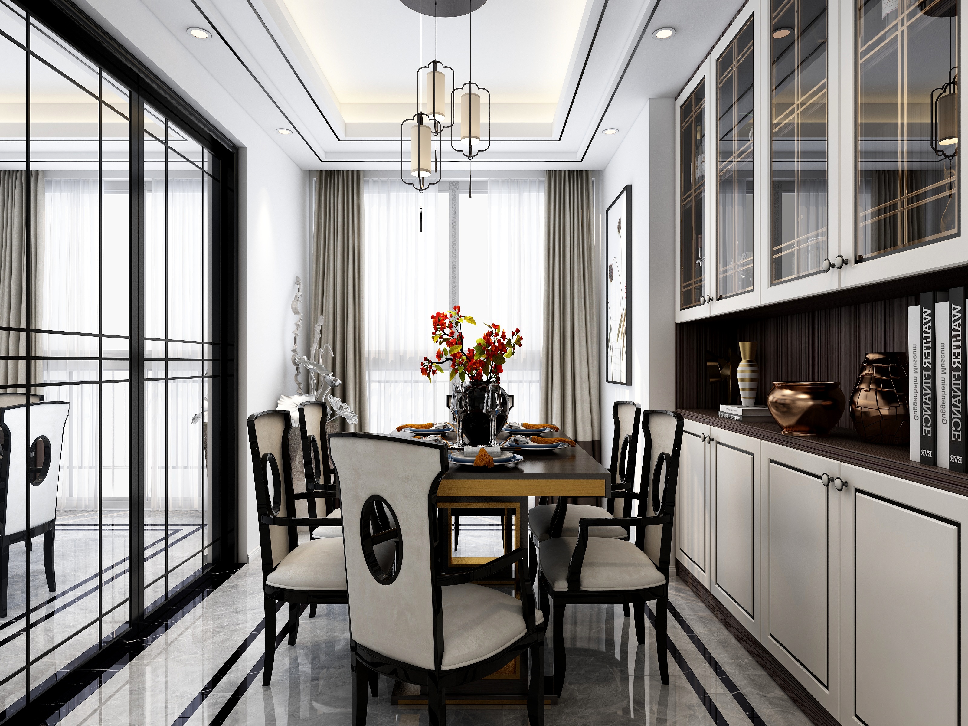 陈11223-140平混搭三居室-装修设计方案