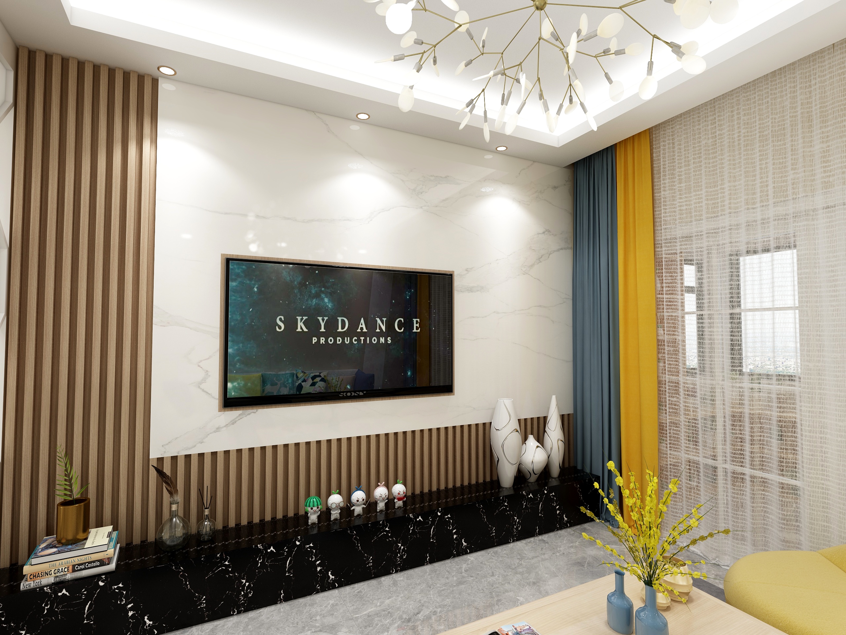 幻梦化羽-德信海德公园83.00㎡A2’3室2厅1卫1厨-装修设计方案