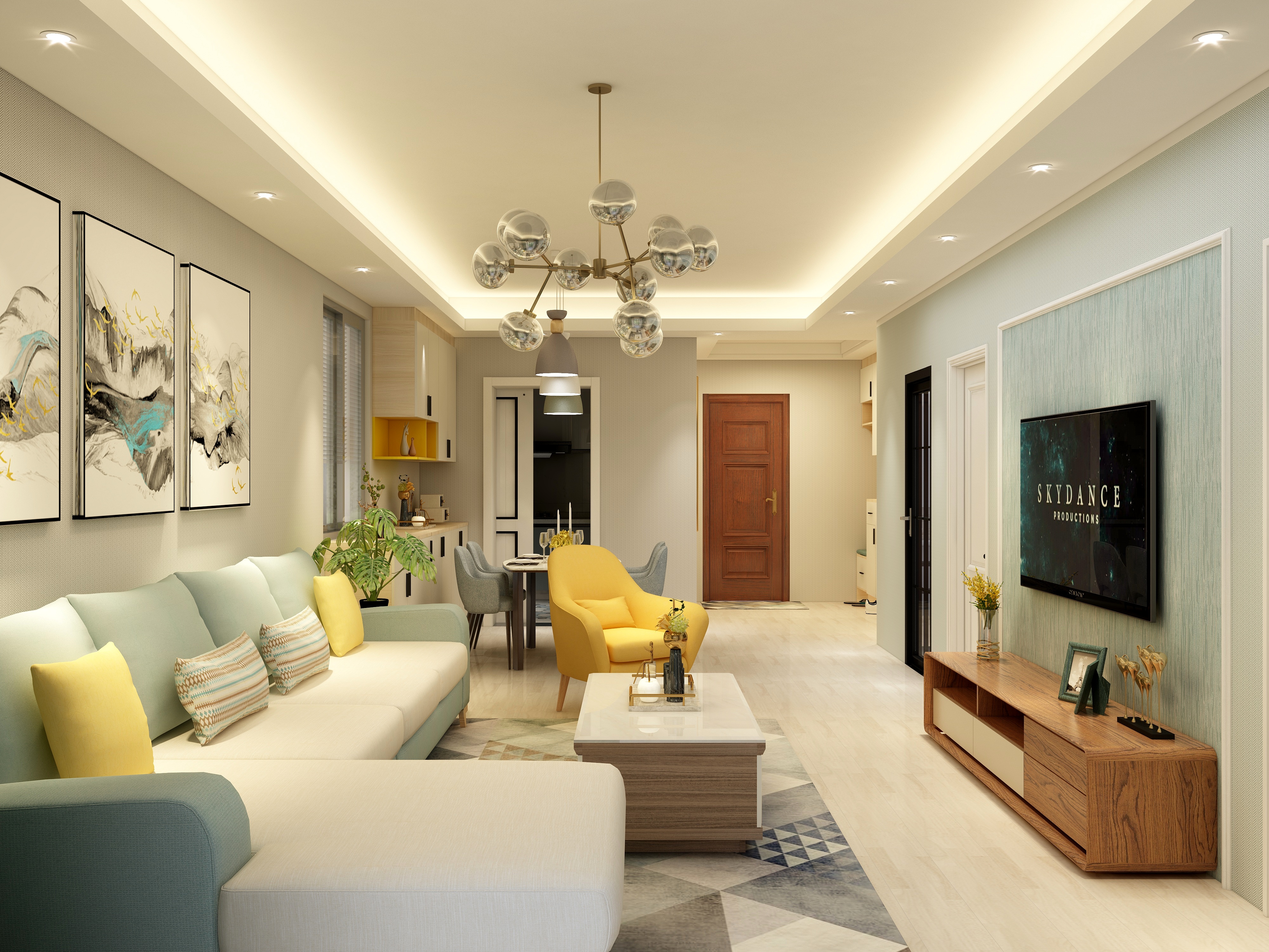 余业峰-航天城104户型-装修设计方案