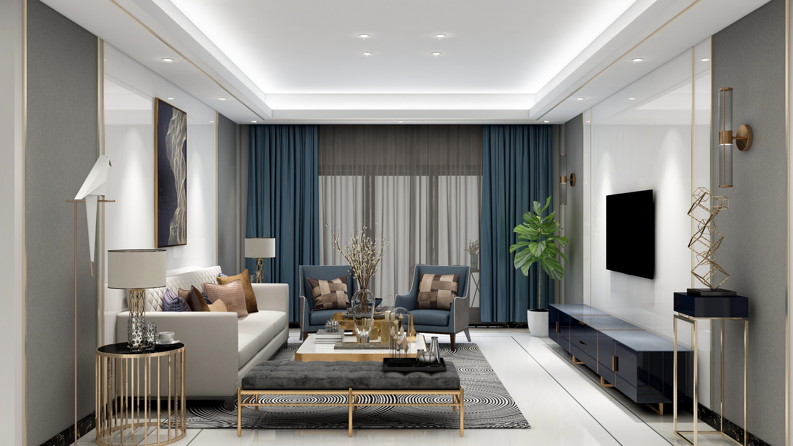 赣州辰舍空间设计-软装专业作业户型-装修设计方案