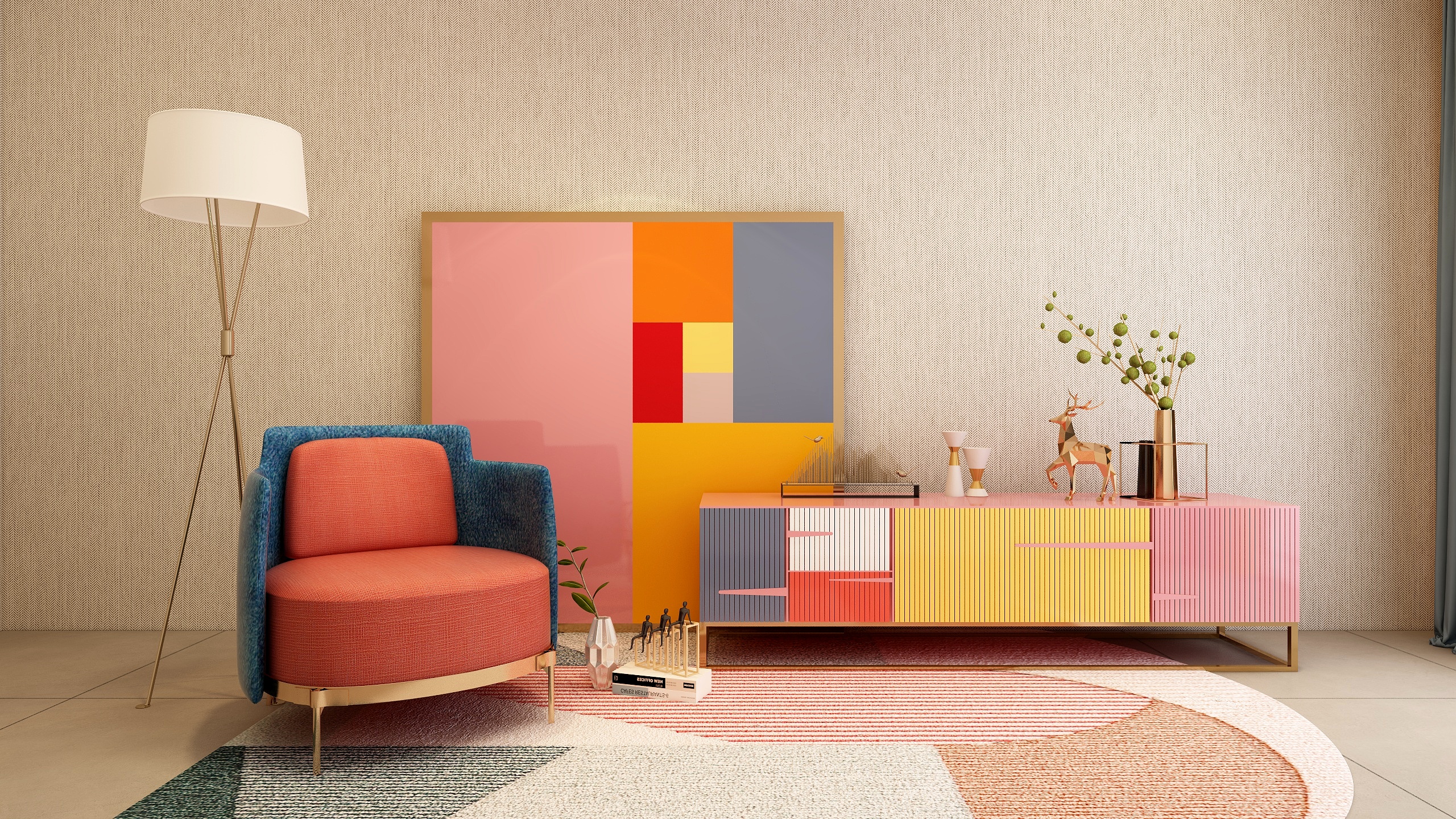 設計13367171888-色彩缤纷LOFT-装修设计方案