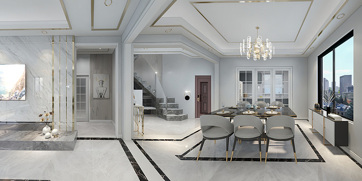 设计师顾森-旭辉六号院轻奢-装修设计方案