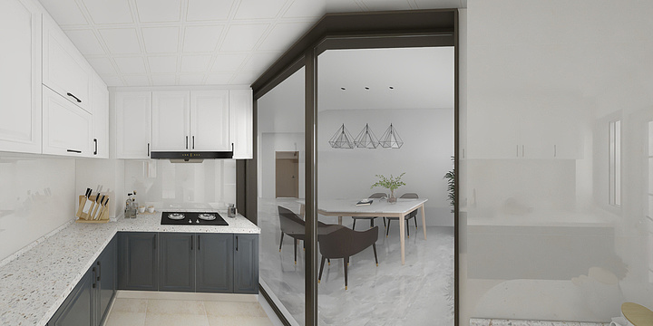 王家兴.-大连花园-厨房-装修设计方案