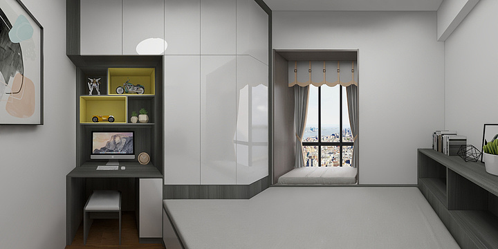 昆明全案设计师袁帅-海伦红-装修设计方案