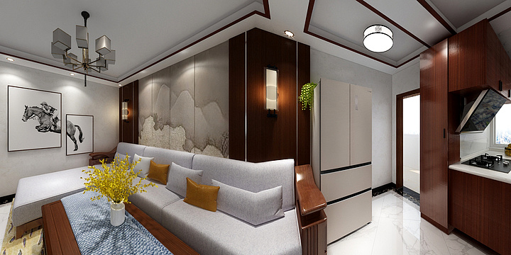 钱彩虹-复兴路24号院（中式风格）-装修设计方案