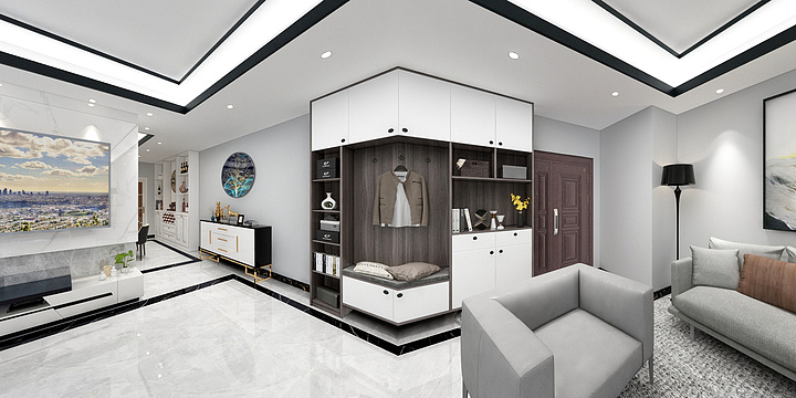 A美家美户装饰有限公司-中萃花城湾-装修设计方案