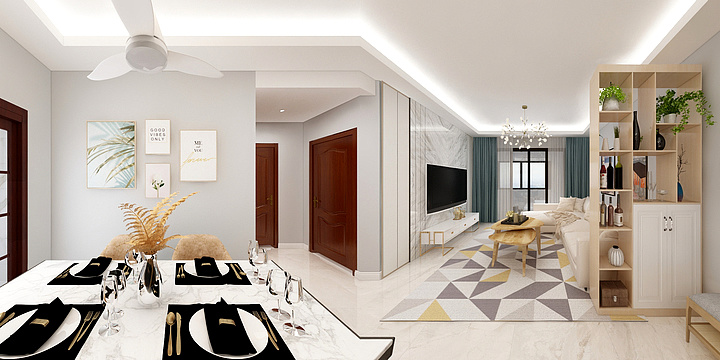 设计师蔡建华-钰海绿洲余先生-装修设计方案