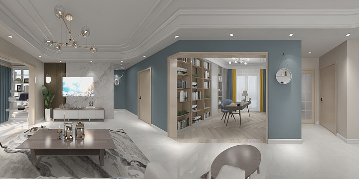 唐鑫-阳光城1号户型-北欧-装修设计方案