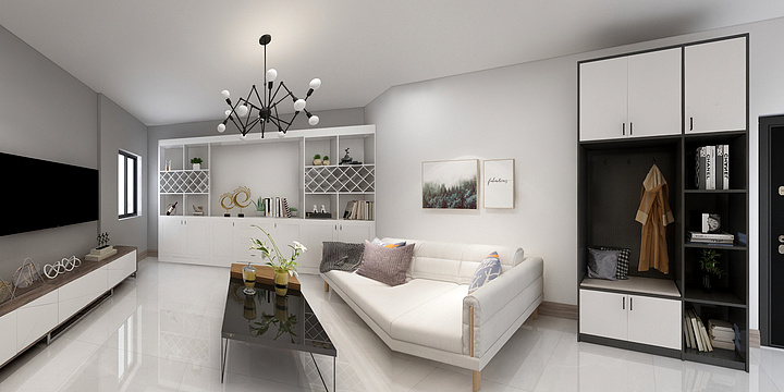 矩形空间I陆宣亚-保利香槟国际-装修设计方案