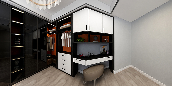 137****2307-御龙湾衣帽间-装修设计方案