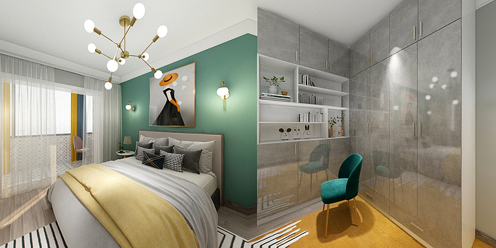 124220-63方混搭一居-副本-装修设计方案