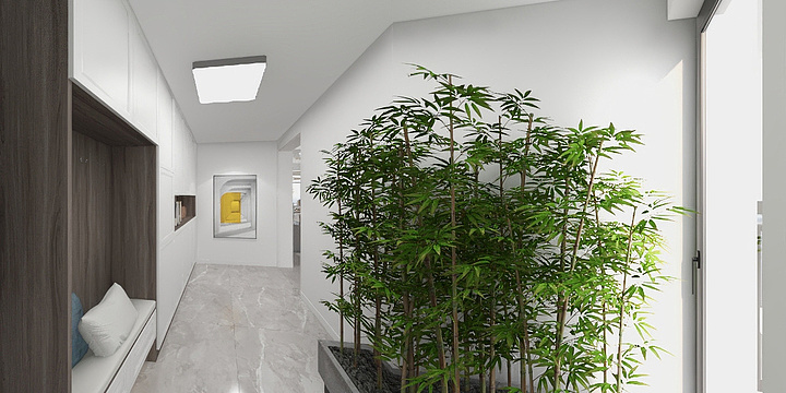 全案设计江泉龙-和亨城市广场Aa栋12B原始户型-装修设计方案