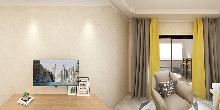 以为ovJW-德信海德公园83.00㎡A2’3室2厅1卫1厨-装修设计方案