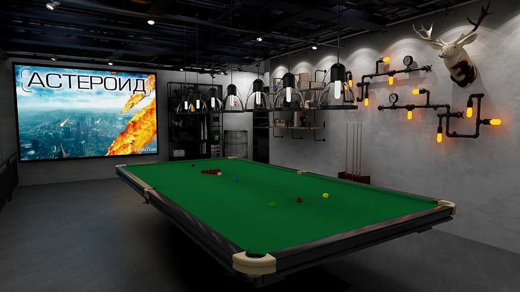 张敦沛-台球室-装修设计方案
