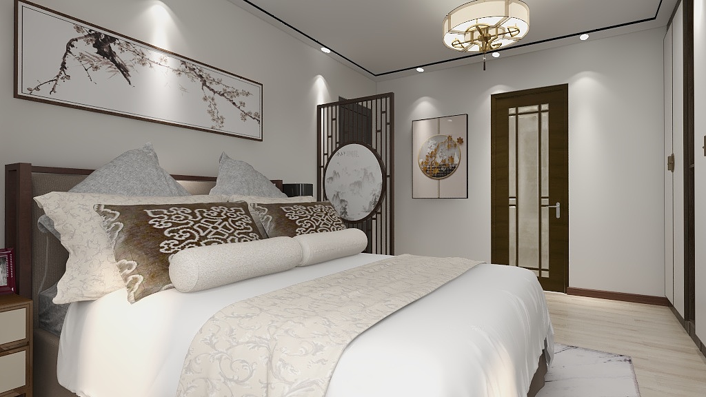 肖桃家小竹子-中信水岸城-装修设计方案