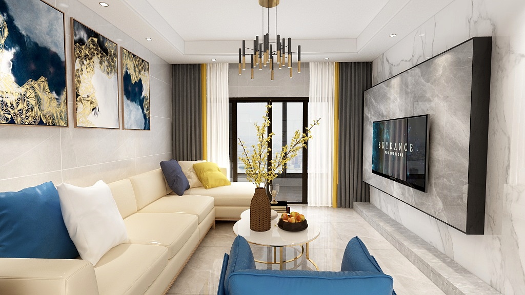 花旨空间设计-云峰山境1座1204黄生-装修设计方案